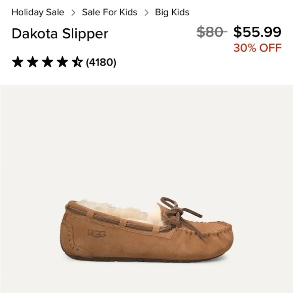 Ugg Kids Dakota Slipper - Picture 9 of 9